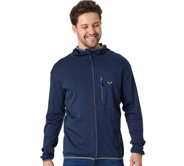 MERINO Maestro - Męska Bluza z Kapturem z 100% Wełny