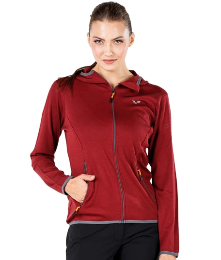 MERINO Marin - Damska Bluza z Kapturem z 100%