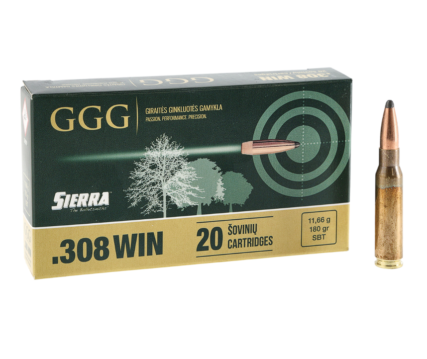 Amunicja GGG .308 Win Sierra 180gr 11,66g SBT