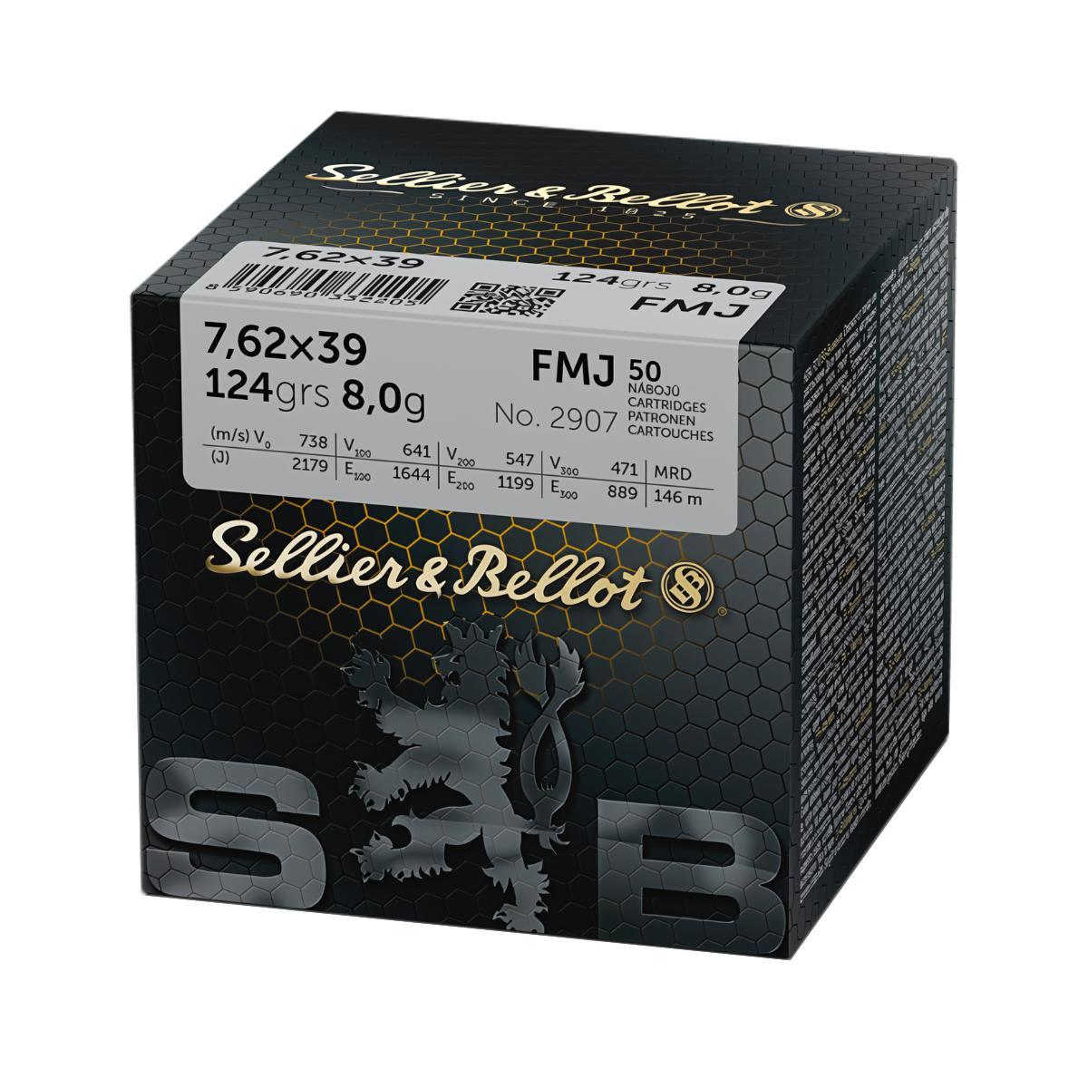 7,62x39 Sellier&Bellot FMJ 124gr/8g (V340842)
