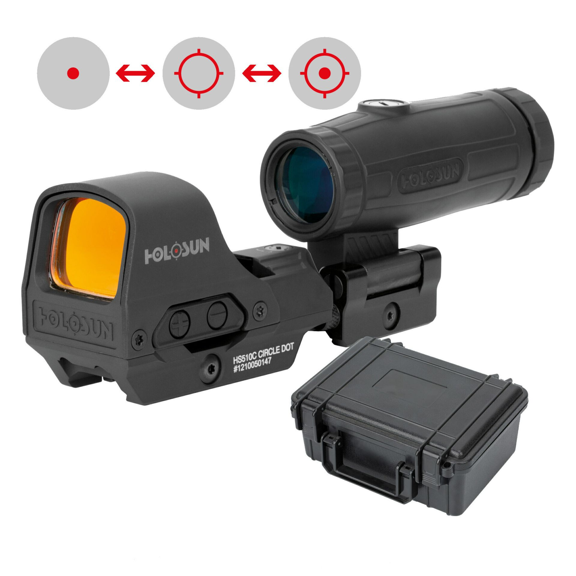 Zestaw Holosun HS510C + Powiększalnik HM3X