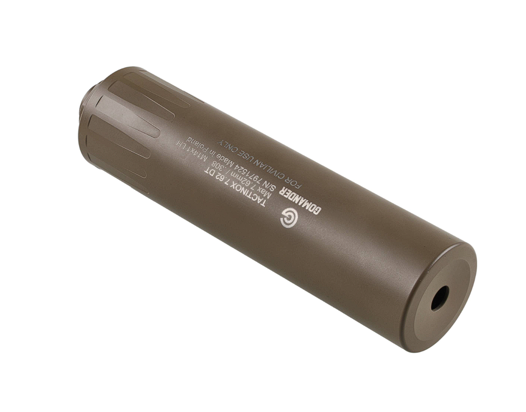 Wielofunkcyjne urządzenie wylotowe do broni Gomander Tactinox DT 7,62 mm M14x1 LH FDE